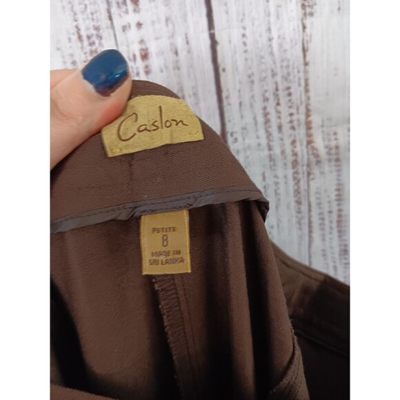 CASLON Dress Pants Women’s 8 Petite Stretchy  Career Cotton - Picture 7 of 8